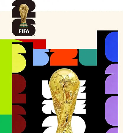 FIFA Official Licensed 2026 World Cup 3DTrophy Replica Golden Jules Rimet Trophy Black Base Football Fans Collectible Desk Decor