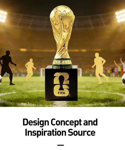 FIFA Official Licensed 2026 World Cup 3DTrophy Replica Golden Jules Rimet Trophy Black Base Football Fans Collectible Desk Decor