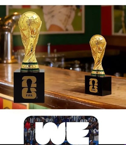 FIFA Official Licensed 2026 World Cup 3DTrophy Replica Golden Jules Rimet Trophy Black Base Football Fans Collectible Desk Decor